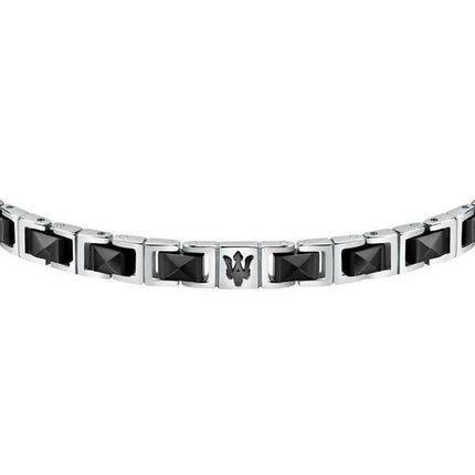 Maserati Jewels Bracciale In Acciaio E Ceramica JM420ATI07 Da Uomo