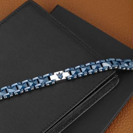 Bracciale Maserati Jewels in acciaio e ceramica JM422ATZ14 da uomo