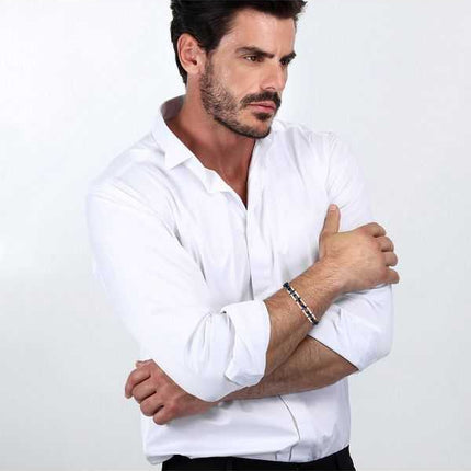 Maserati Jewels Bracciale in acciaio e ceramica JM422ATZ15 da uomo