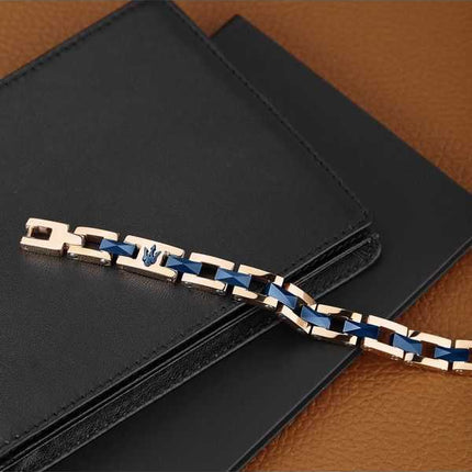 Maserati Jewels Bracciale in acciaio e ceramica JM422ATZ15 da uomo