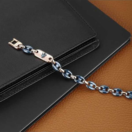 Bracciale Maserati Jewels in acciaio e ceramica JM422ATZ17 da uomo