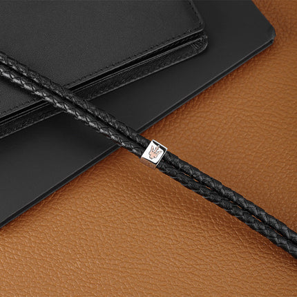 Maserati Jewels Bracciale in pelle riciclata e acciaio inossidabile JM422AVE13 da uomo