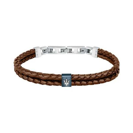 Bracciale Da Uomo Maserati Jewels In Pelle Riciclata E Acciaio Inossidabile JM422AVE14