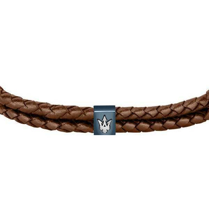 Bracciale Da Uomo Maserati Jewels In Pelle Riciclata E Acciaio Inossidabile JM422AVE14