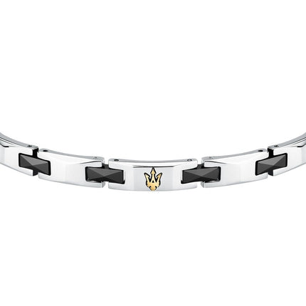 Bracciale Maserati in acciaio e ceramica JM424ATZ49 da uomo