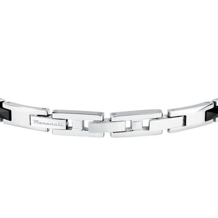 Bracciale Maserati in acciaio e ceramica JM424ATZ49 da uomo