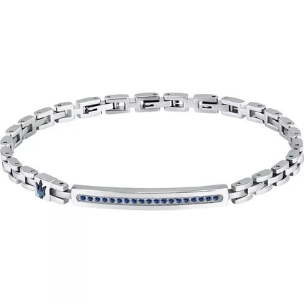 Bracciale Maserati Iconic in acciaio e pietra sintetica JM424AVD61 da uomo