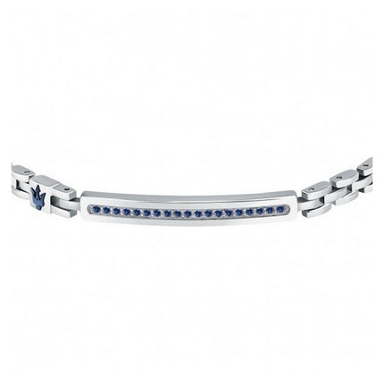 Bracciale Maserati Iconic in acciaio e pietra sintetica JM424AVD61 da uomo