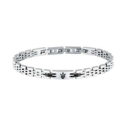 Bracciale Maserati Iconic in acciaio JM424AVD66 da uomo