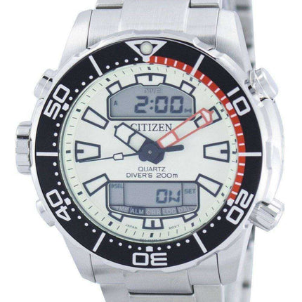 Orologio da polso digitale Citizen Aqualand Promaster Diver da 200M analogico digitale JP1091-83X