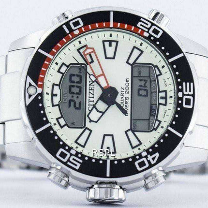 Orologio da polso digitale Citizen Aqualand Promaster Diver da 200M analogico digitale JP1091-83X