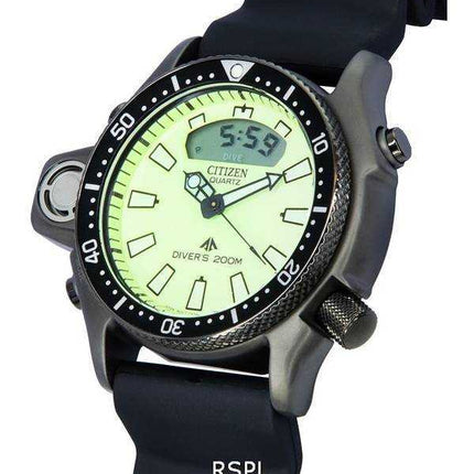 Orologio da uomo Citizen Promaster Aqualand Full Luminous Dial Quartz Diver's JP2007-17W 200M