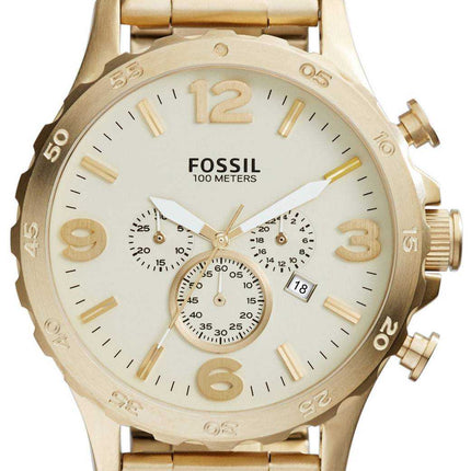 Orologio da uomo Fossil Nate Chronograph Gold-Tone JR1479