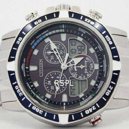 Orologio da uomo Citizen Sailhawk Eco-Drive cronografo analogico digitale JR4051-54L