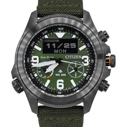 Orologio da uomo Citizen Promaster Land 35th Anniversary Cronografo Quadrante Verde Eco-Drive JV1005-02W 200M