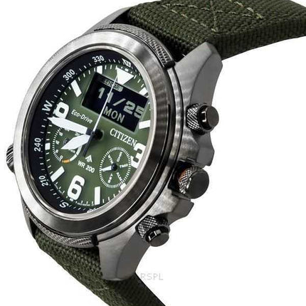 Orologio da uomo Citizen Promaster Land 35th Anniversary Cronografo Quadrante Verde Eco-Drive JV1005-02W 200M