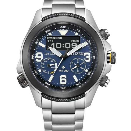 Orologio da uomo Citizen Promaster Land 35th Anniversary Chronograph quadrante blu Eco-Drive JV1006-51L 200M