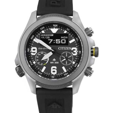 Orologio da uomo Citizen Promaster Land 35th Anniversary Cronografo Quadrante Nero Eco-Drive JV1007-07E 200M
