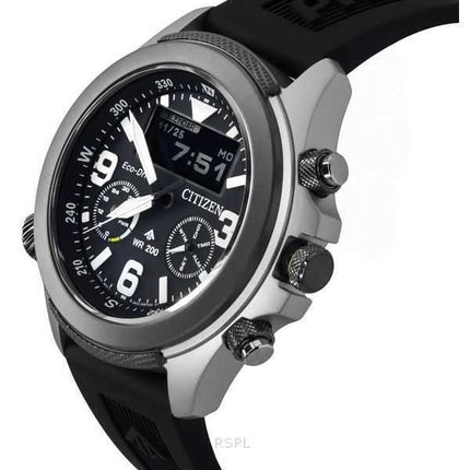 Orologio da uomo Citizen Promaster Land 35th Anniversary Cronografo Quadrante Nero Eco-Drive JV1007-07E 200M