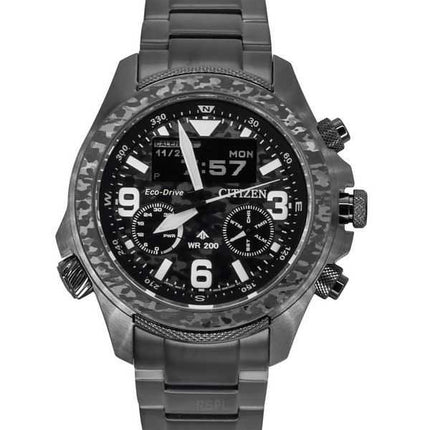 Orologio da uomo Citizen Promaster Land 35th Anniversary Cronografo Quadrante Nero e Grigio Eco-Drive JV1008-63E 200M