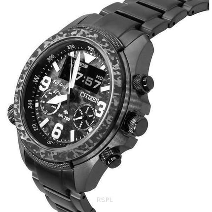 Orologio da uomo Citizen Promaster Land 35th Anniversary Cronografo Quadrante Nero e Grigio Eco-Drive JV1008-63E 200M