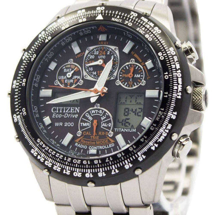 Citizen Skyhawk Eco Drive Radio Controlled JY0010-50E JY0010 Promaster Orologio da uomo in titanio