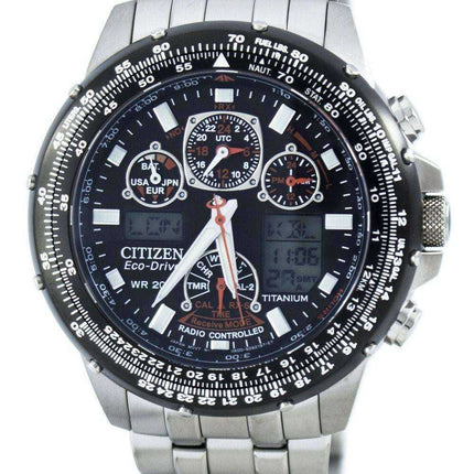 Orologio da uomo Citizen Promaster Skyhawk Titanium Eco-Drive Radio Controlled World Time JY0080-62E