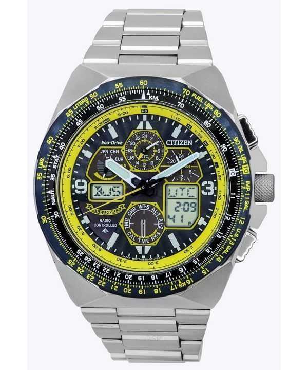 Orologio da uomo Citizen Promaster Skyhawk AT Blue Angels Cronografo Eco-Drive JY8125-54L 200M