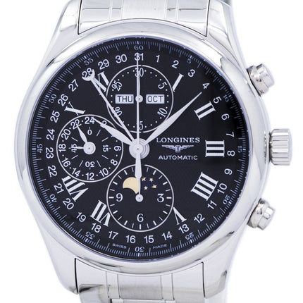Longines Master Collection Moon Phase Chronograph Automatic L2.773.4.51.6 Orologio da uomo