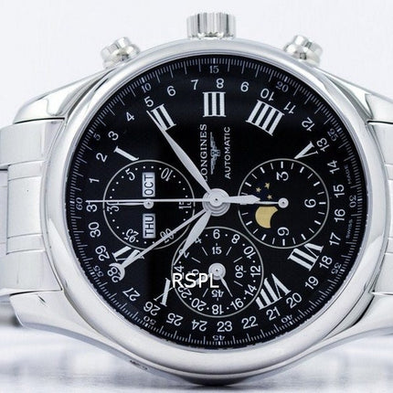 Longines Master Collection Moon Phase Chronograph Automatic L2.773.4.51.6 Orologio da uomo