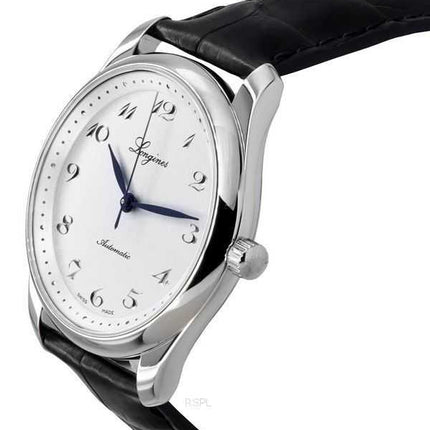 Longines Master Collection 190° anniversario cinturino in pelle quadrante argento automatico L2.793.4.73.2 orologio da uomo