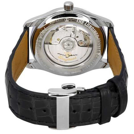 Longines Master Collection 190° anniversario cinturino in pelle quadrante argento automatico L2.793.4.73.2 orologio da uomo