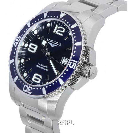 Longines HydroConquest Sunray Blue con quadrante Super-LumiNova Automatic Diver's L3.742.4.96.6 300M Orologio da uomo