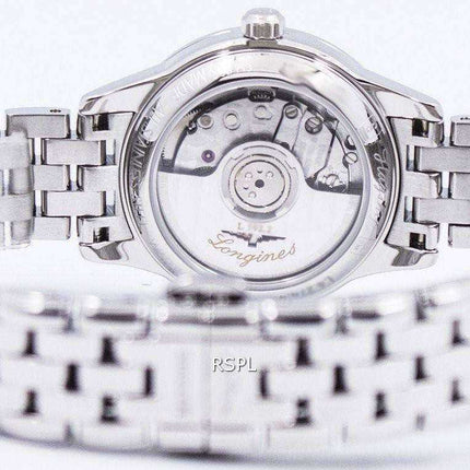 Longines Flagship Automatic Diamond quadrante bianco L4.274.4.27.6 orologio da donna