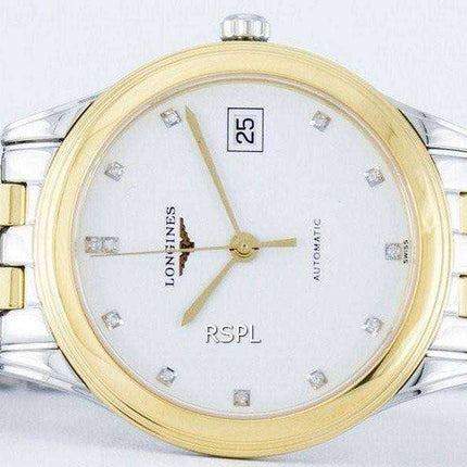 Longines Les Grandes Flagship Automatic Diamond Accent Riserva di carica L4.774.3.27.7 Orologio da uomo