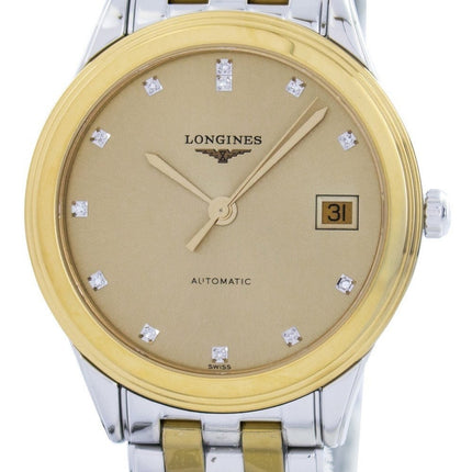 Longines Flagship Automatic Power Reserve 21 Jewels Diamond Accent L4.774.3.37.7 Orologio da uomo