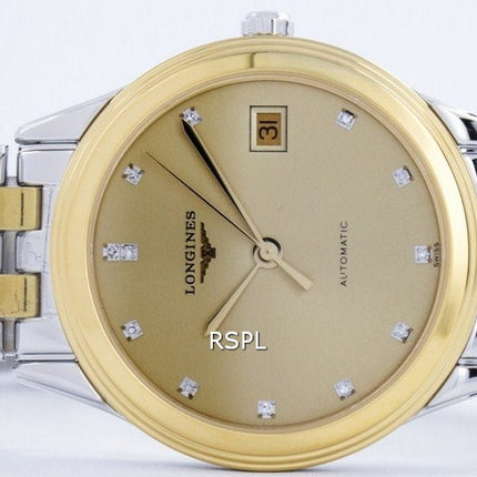 Longines Flagship Automatic Power Reserve 21 Jewels Diamond Accent L4.774.3.37.7 Orologio da uomo