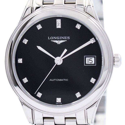 Longines Flagship Automatic Diamond Black Dial L4.774.4.57.6 Orologio da uomo