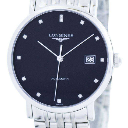 Orologio da uomo Longines Elegant Automatic Diamond Accent L4.810.4.57.6