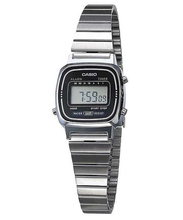 Casio Digital Classic Alarm Timer LA670WA-1DF LA670WA-1 Orologio da donna