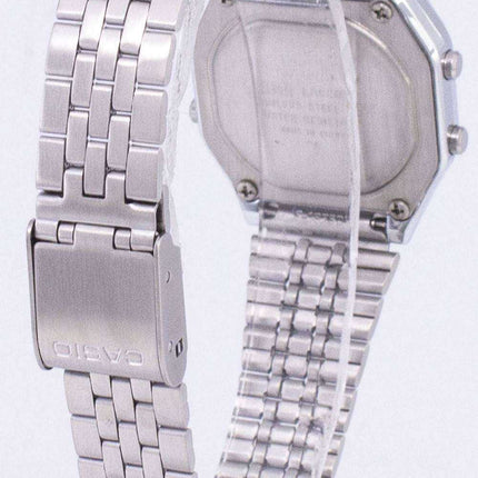 Casio Digital Illuminatore al quarzo in acciaio inossidabile LA680WA-7DF LA680WA-7 Orologio da donna