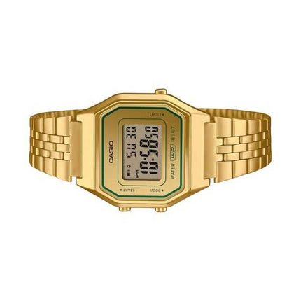 Casio Vintage Digitale Oro Bracciale in Acciaio Inossidabile Quarzo LA680WEGV-9A Orologio da Donna