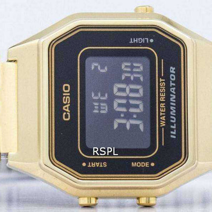 Orologio al quarzo digitale Casio in acciaio inossidabile LA680WGA-1BDF Orologio donna LA680WGA-1B