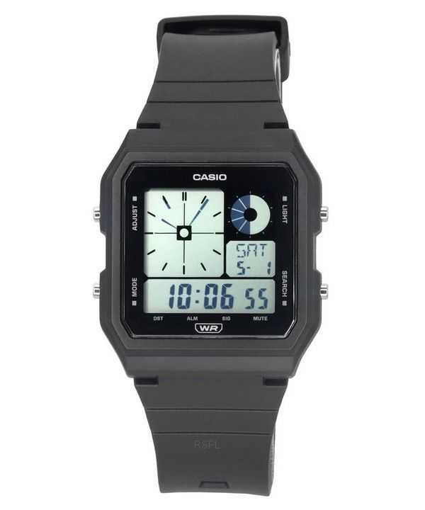 Casio POP Orologio unisex al quarzo con cinturino in resina nera vintage retrò digitale LF-20W-1A