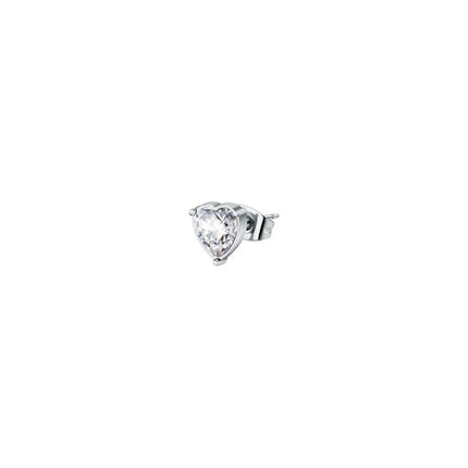 La Petite Story Orecchini singoli in acciaio con cristallo trasparente LPS02AQM50 per donna