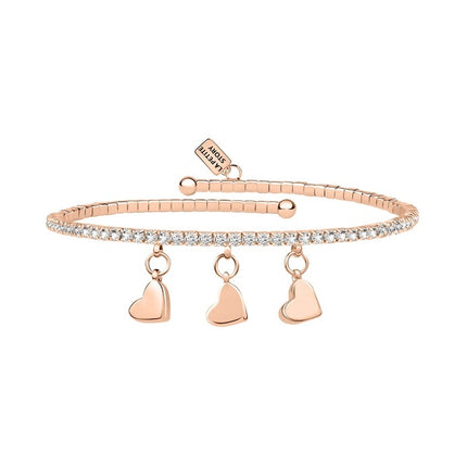 Bracciale La Petite Story in ottone oro rosa con cristallo trasparente LPS05AQC15 per donna