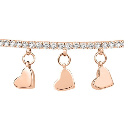Bracciale La Petite Story in ottone oro rosa con cristallo trasparente LPS05AQC15 per donna