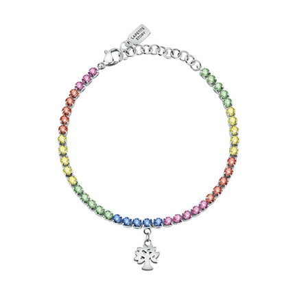 Bracciale La Petite Story in acciaio con zirconi multicolor LPS05ARR72 da donna