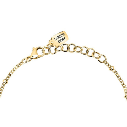 Bracciale La Petite Story in acciaio color oro con zircone rosa LPS05ARR84 per donna