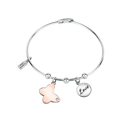 Bracciale in acciaio La Petite Story con cristallo trasparente LPS05ARR89 per donna